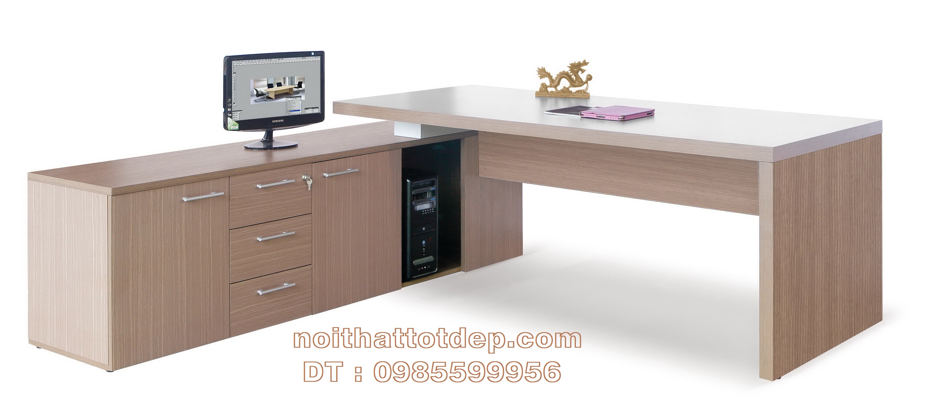 bàn làm việc - gỗ MFC